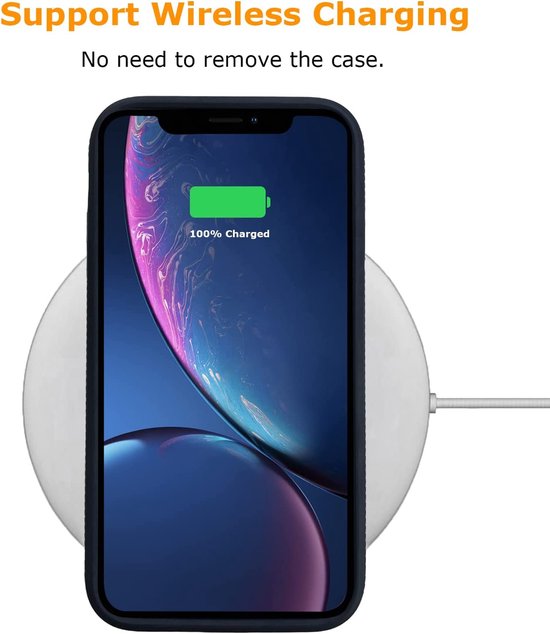Apple iPhone XR Hoesje - Zwart - Anti Slip Back Cover
