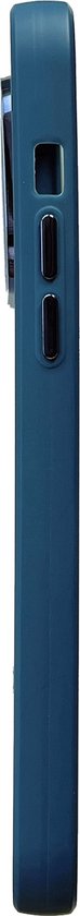 Apple iPhone 14 Pro Hoesje - Donker Blauw - Shockproof Siliconen Back Cover