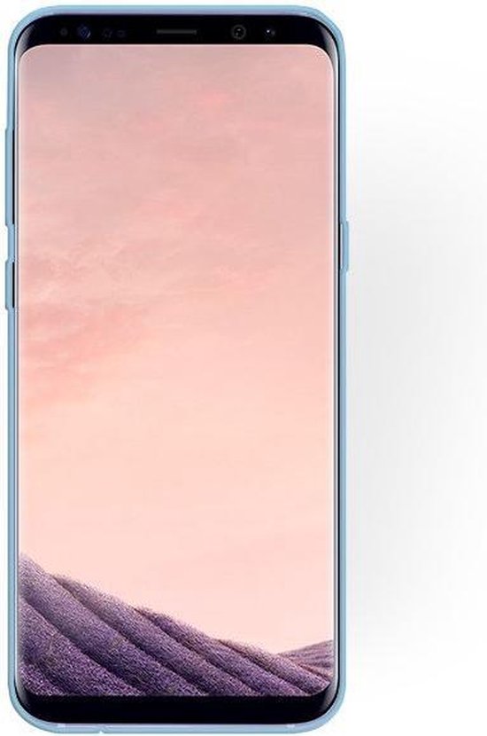 Samsung Galaxy S8 Hoesje - Blauw - Glitter Back Cover