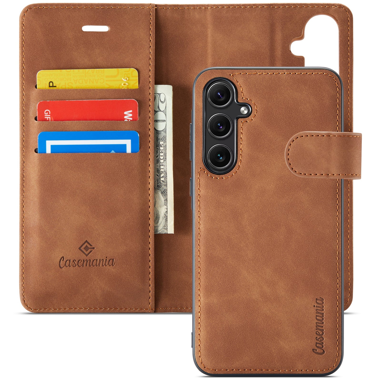 Snap Original | 2 in 1 Magnetic Book Case | Sienna Brown