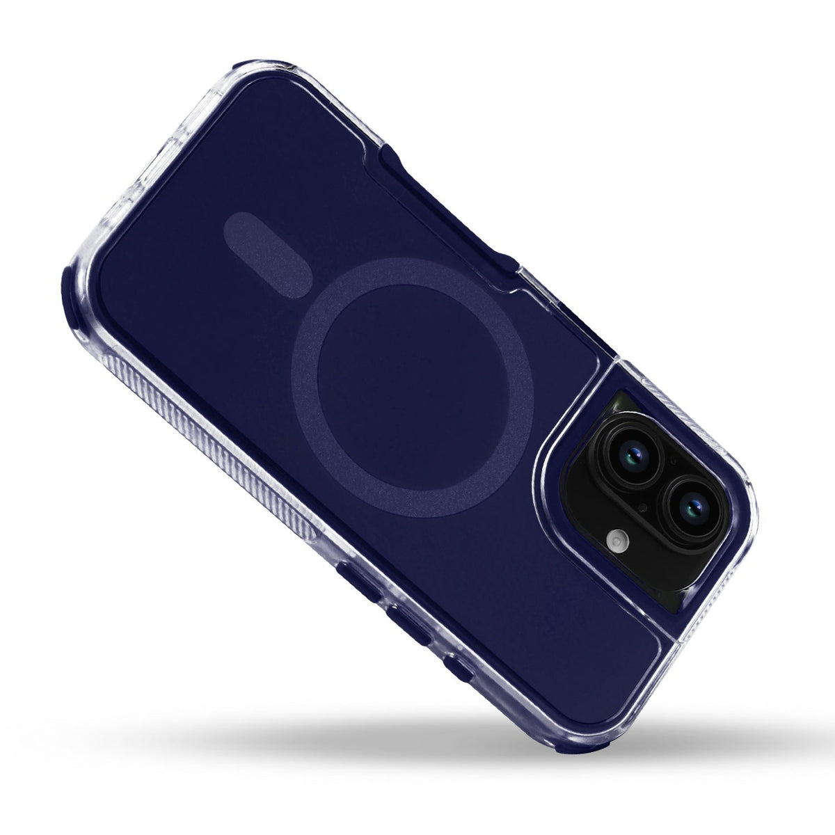 Apple iPhone 16 Plus Hoesje - Donker Blauw - Liquid Armor MagSafe Back Cover