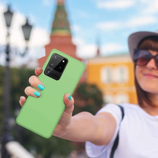 Samsung Galaxy S20 Ultra Hoesje - Licht Groen - Siliconen Back Cover