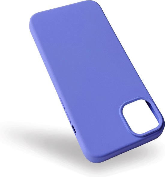 Apple iPhone 14 Plus Hoesje - Paars - Matte Siliconen Back Cover