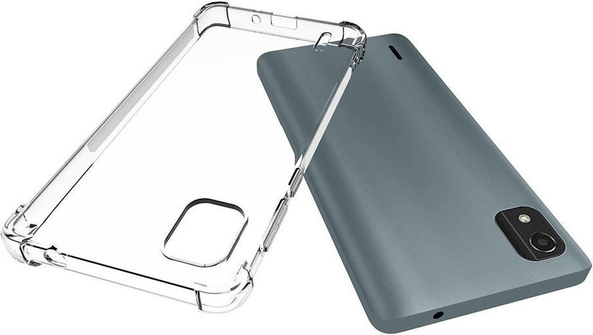 Nokia C2 2nd Edition Hoesje - Transparant - Anti-Shock Hybrid Back Cover