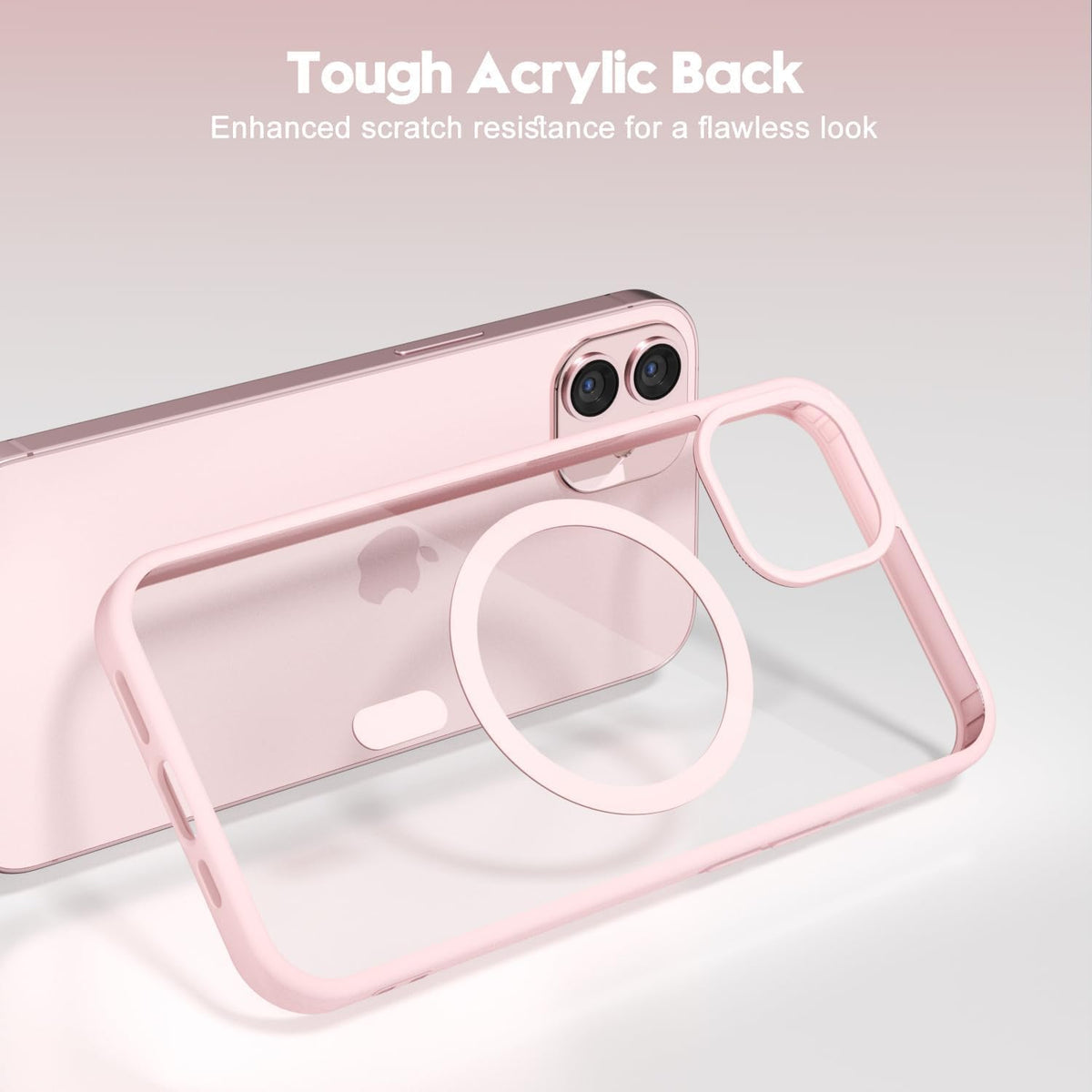 Apple iPhone 12 Hülle - Rosa - Bumper-MagSafe-Backcover