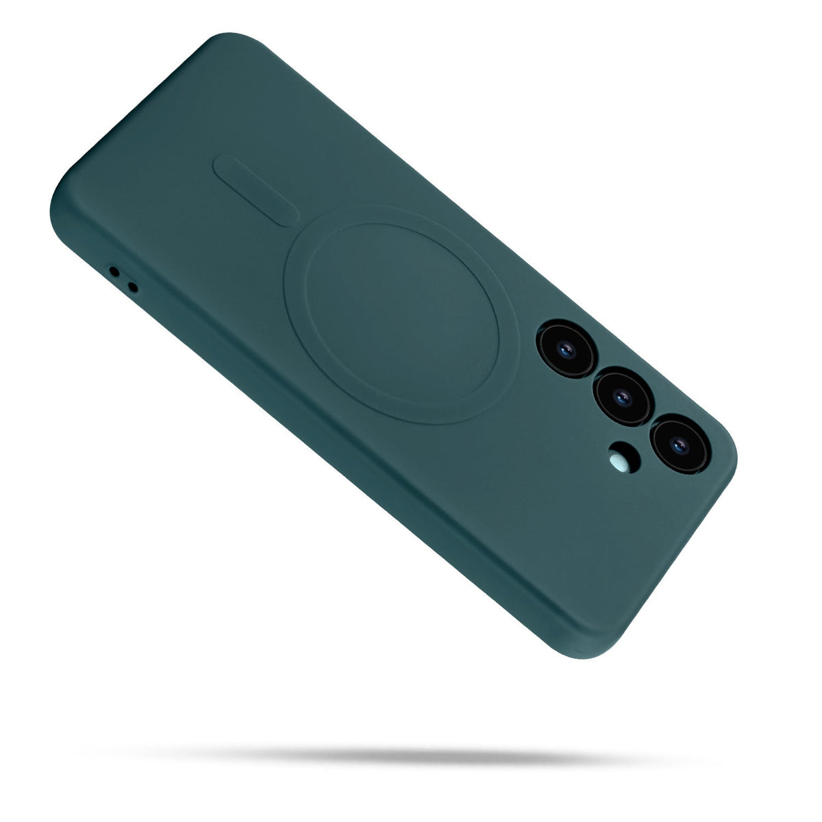 Samsung Galaxy S25 Plus Hoesje - Donker Groen - Liquid Siliconen MagSafe Back Cover