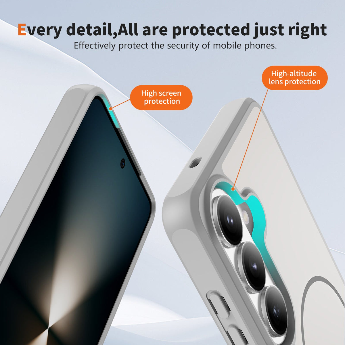 Samsung Galaxy A57 Case - Grey - Minimalist Matte Silicone MagSafe Back Cover