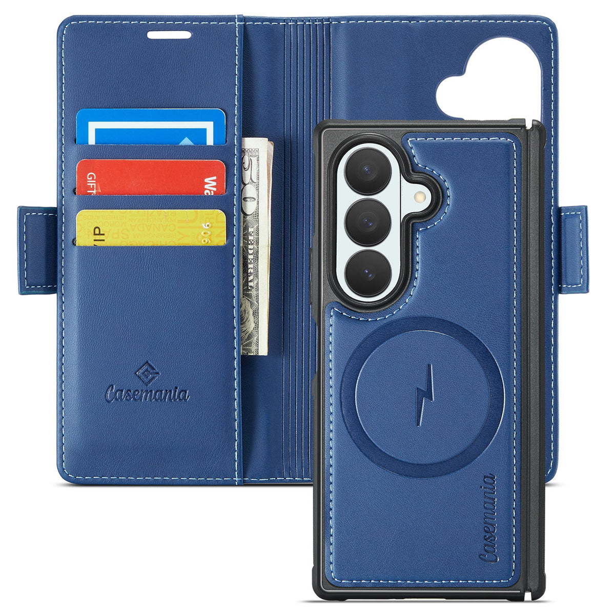 Samsung Galaxy Z Fold8 Ultra Case - Navy Blue - 2-in-1 MagSafe Wallet Case