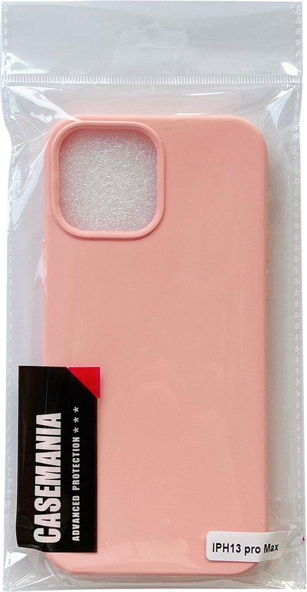 Apple iPhone 13 Pro Max Hoesje - Roze - Siliconen Back Cover