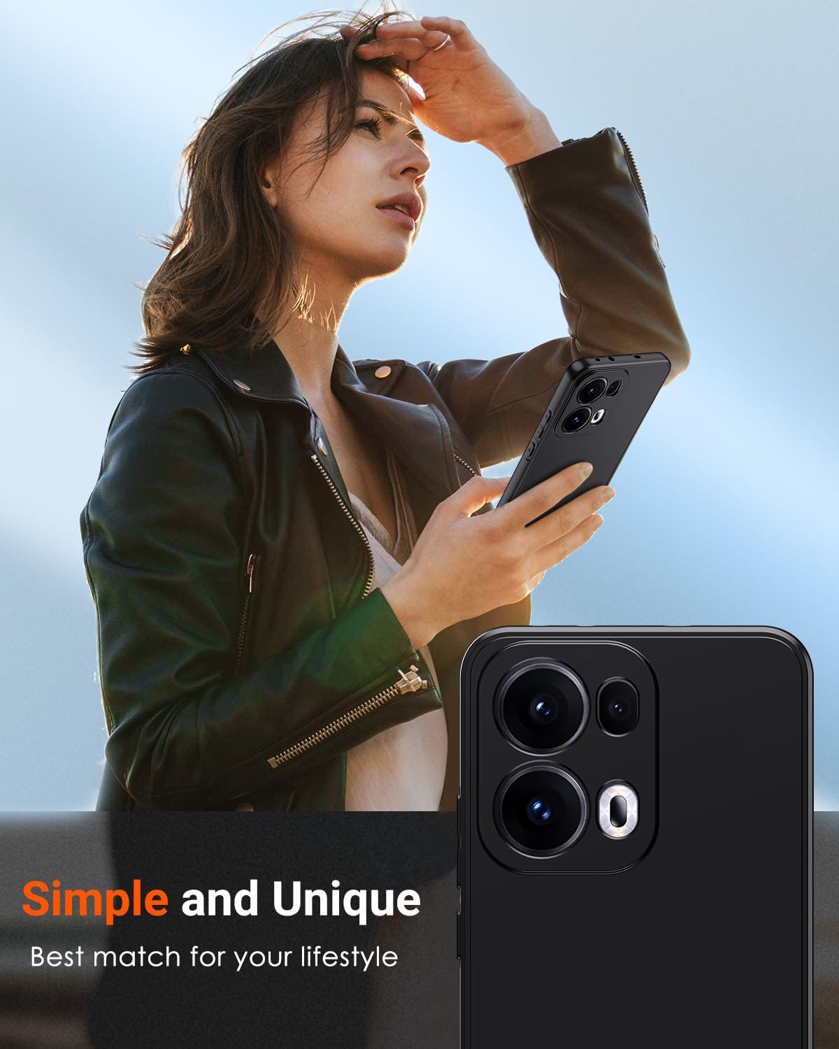 Oppo Reno 13 Pro Case - Black - Silicone Back Cover