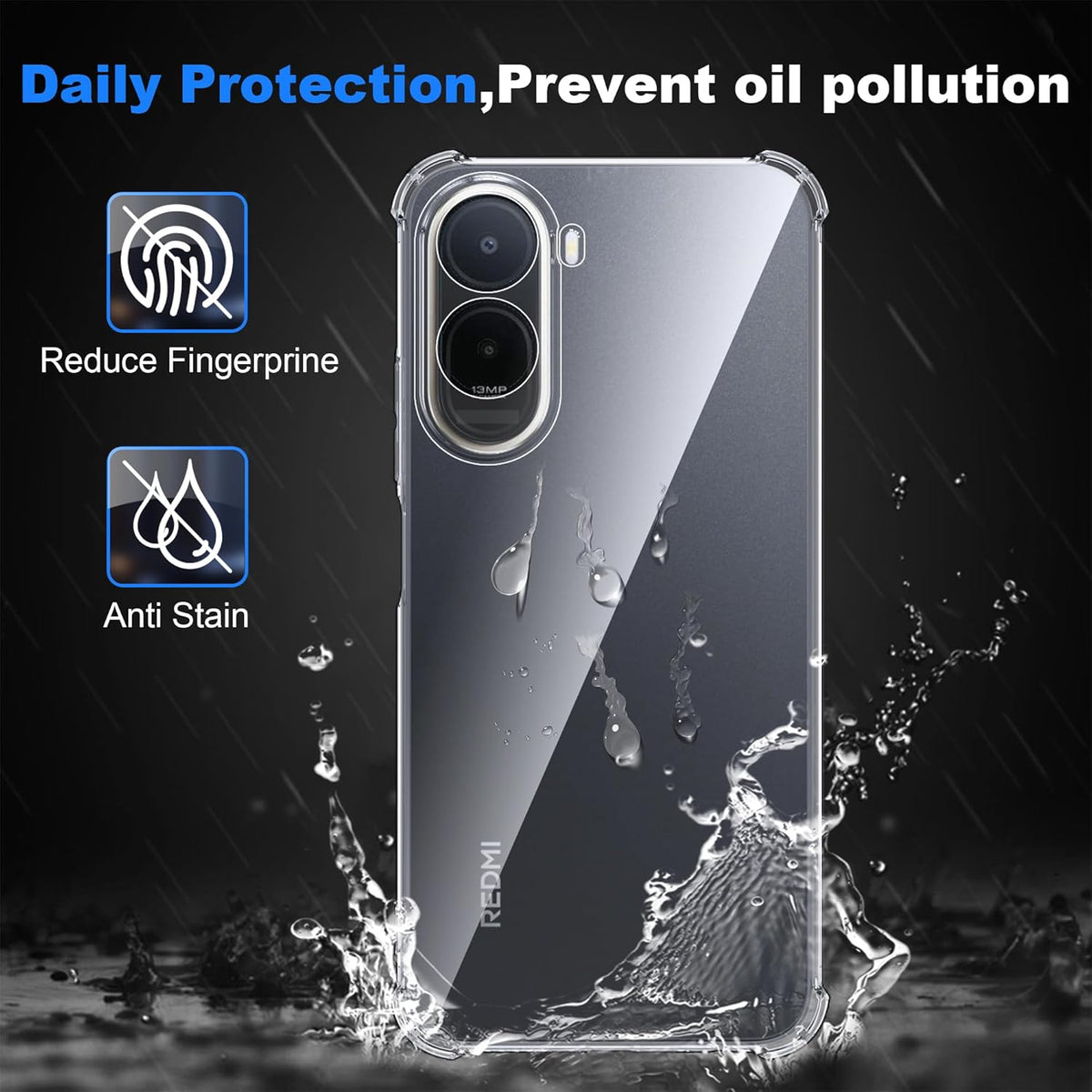 Xiaomi Redmi A7 Pro Hoesje - Transparant - Anti-Shock Back Cover