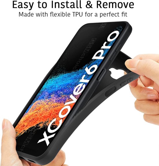 Samsung Galaxy XCover 6 Pro Hoesje - Zwart - Siliconen Back Cover