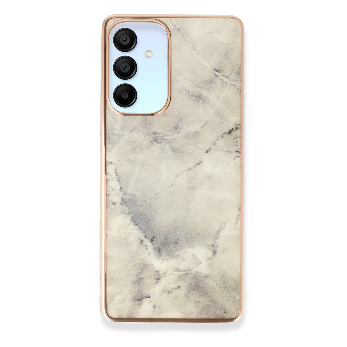 Samsung Galaxy A25 Hoesje - Steen - Siliconen Marmer Back Cover