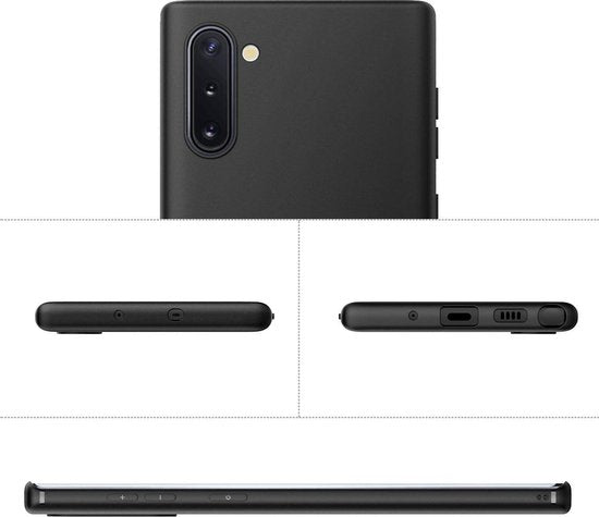 Samsung Galaxy Note 10 Hoesje - Siliconen Back Cover - Zwart Back Cover