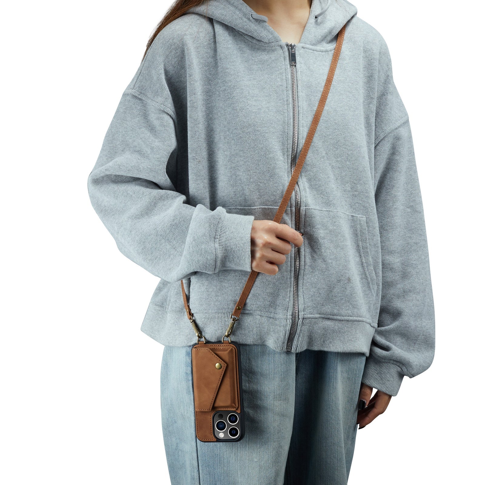 Vesta | Crossbody Wallet Case | Sienna Brown