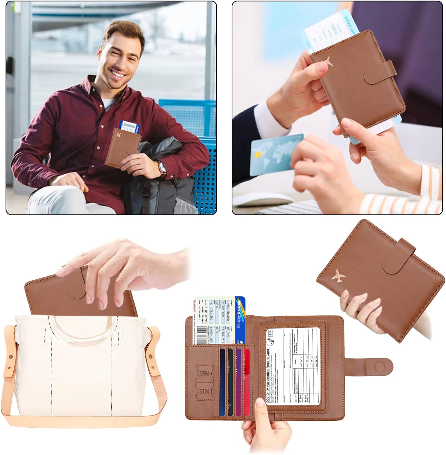 Paspoorthouder | Luxe Paspoort Hoesje en Kaarthouder