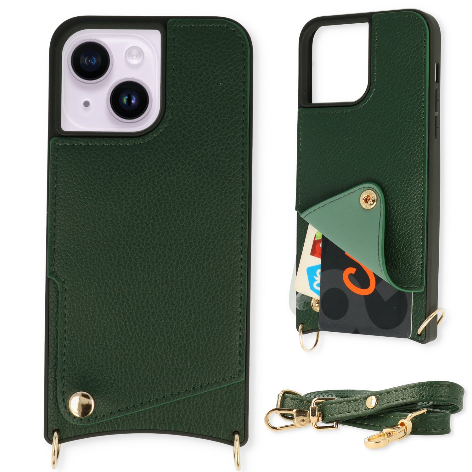 Nova | Crossbody Back Cover | Emerald Green