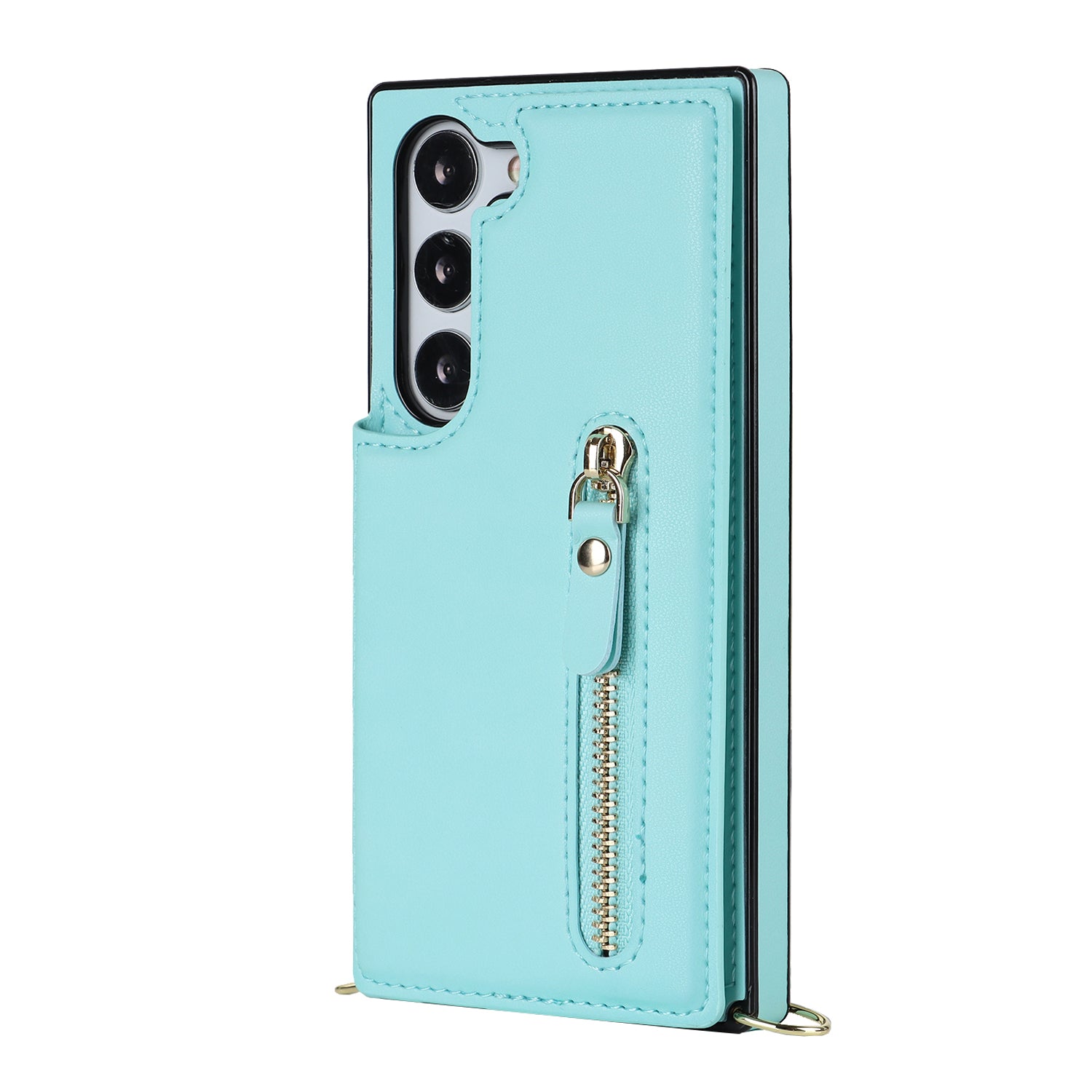Luna | Crossbody Back Cover met Rits | Sea Foam Turquoise
