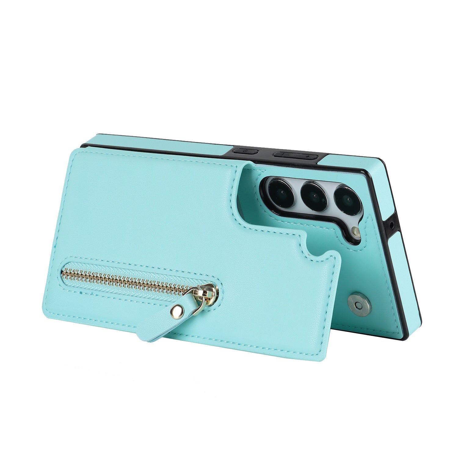 Luna | Crossbody Back Cover met Rits | Sea Foam Turquoise