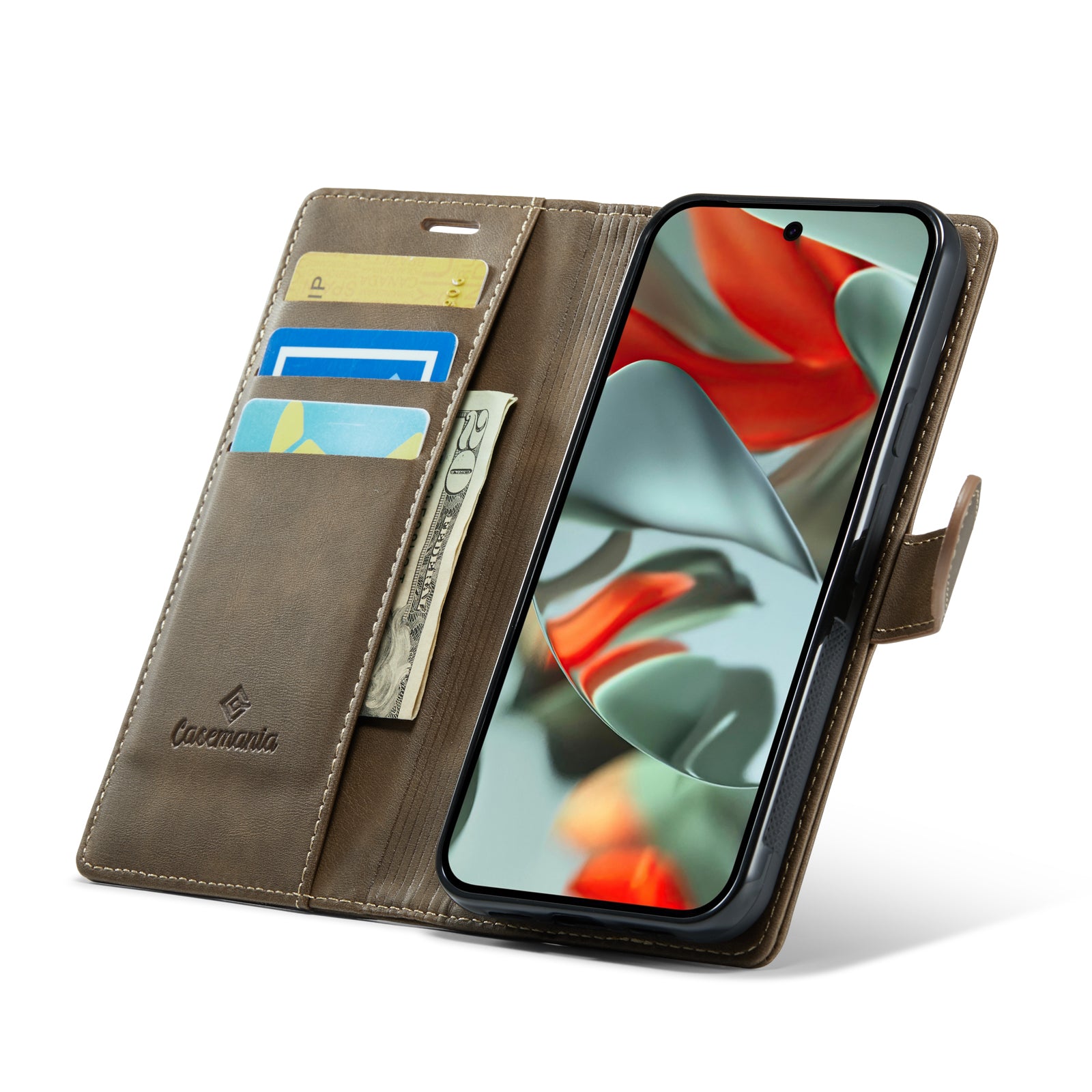 Snap Magnet | MagSafe-Compatibel 2-in-1 Bookcase | Mahogany Brown