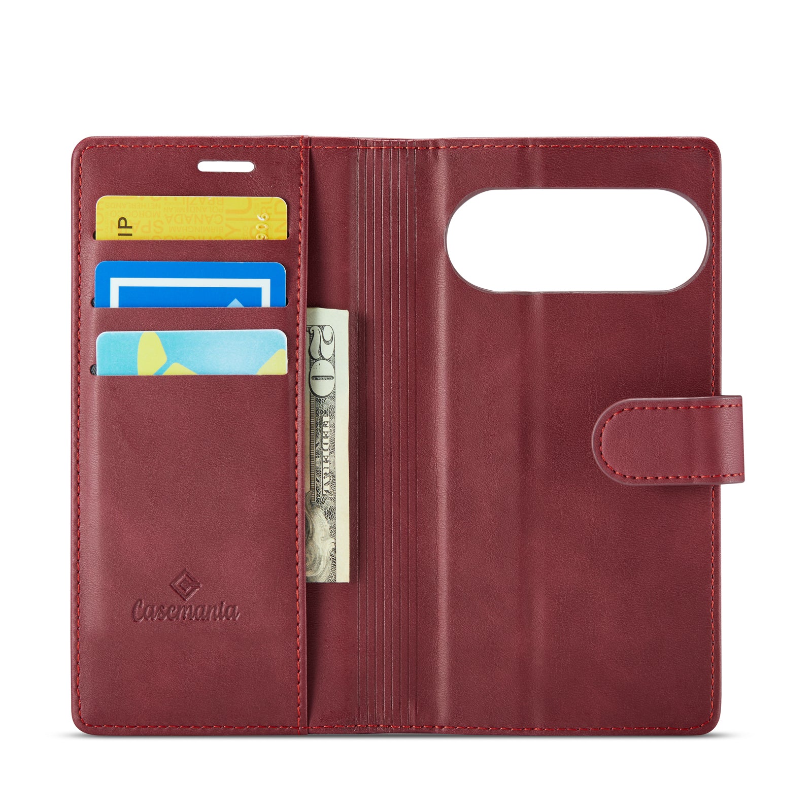 Snap Magnet | MagSafe-Compatibel 2-in-1 Bookcase | Burgundy Red