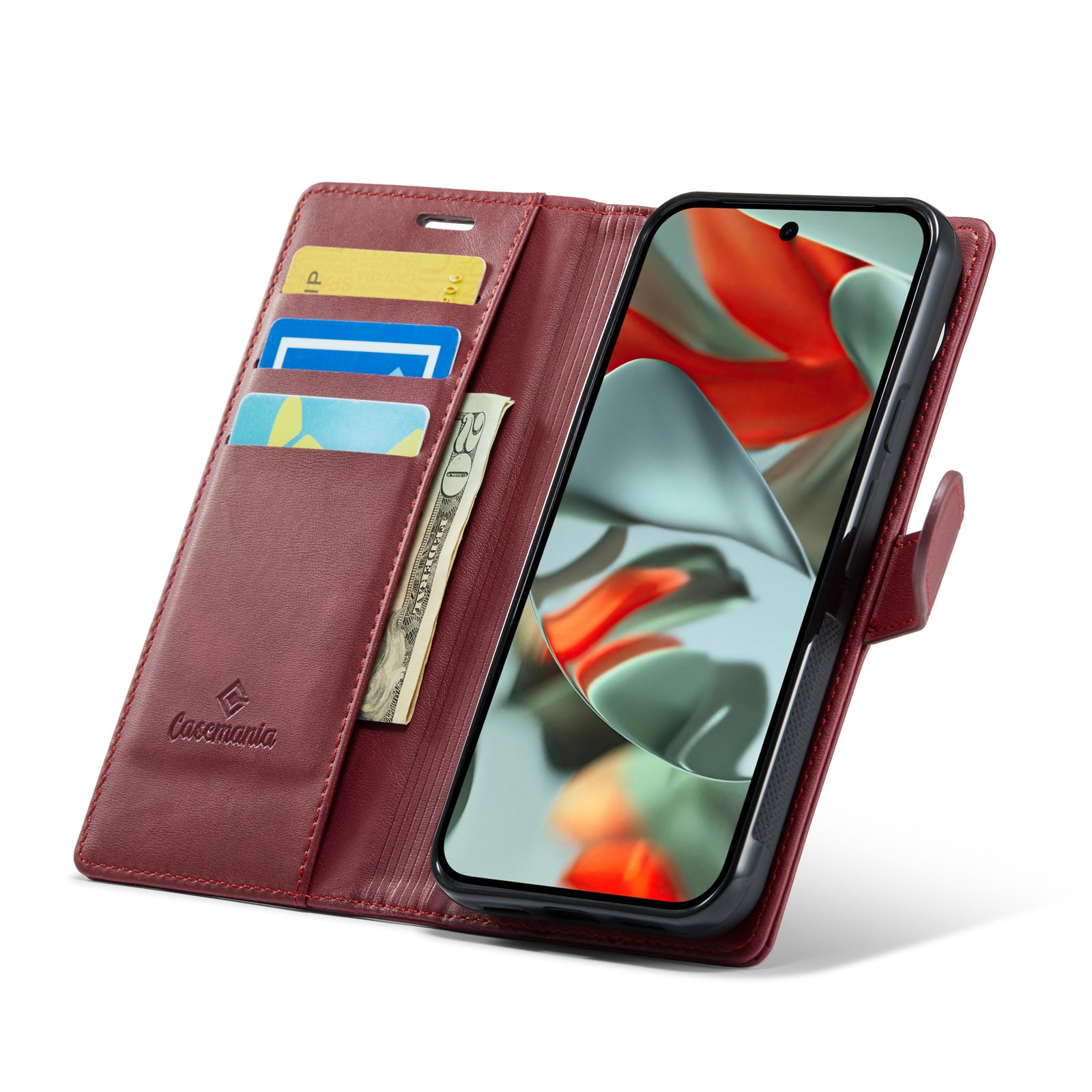 Snap Magnet | MagSafe-Compatibel 2-in-1 Bookcase | Burgundy Red