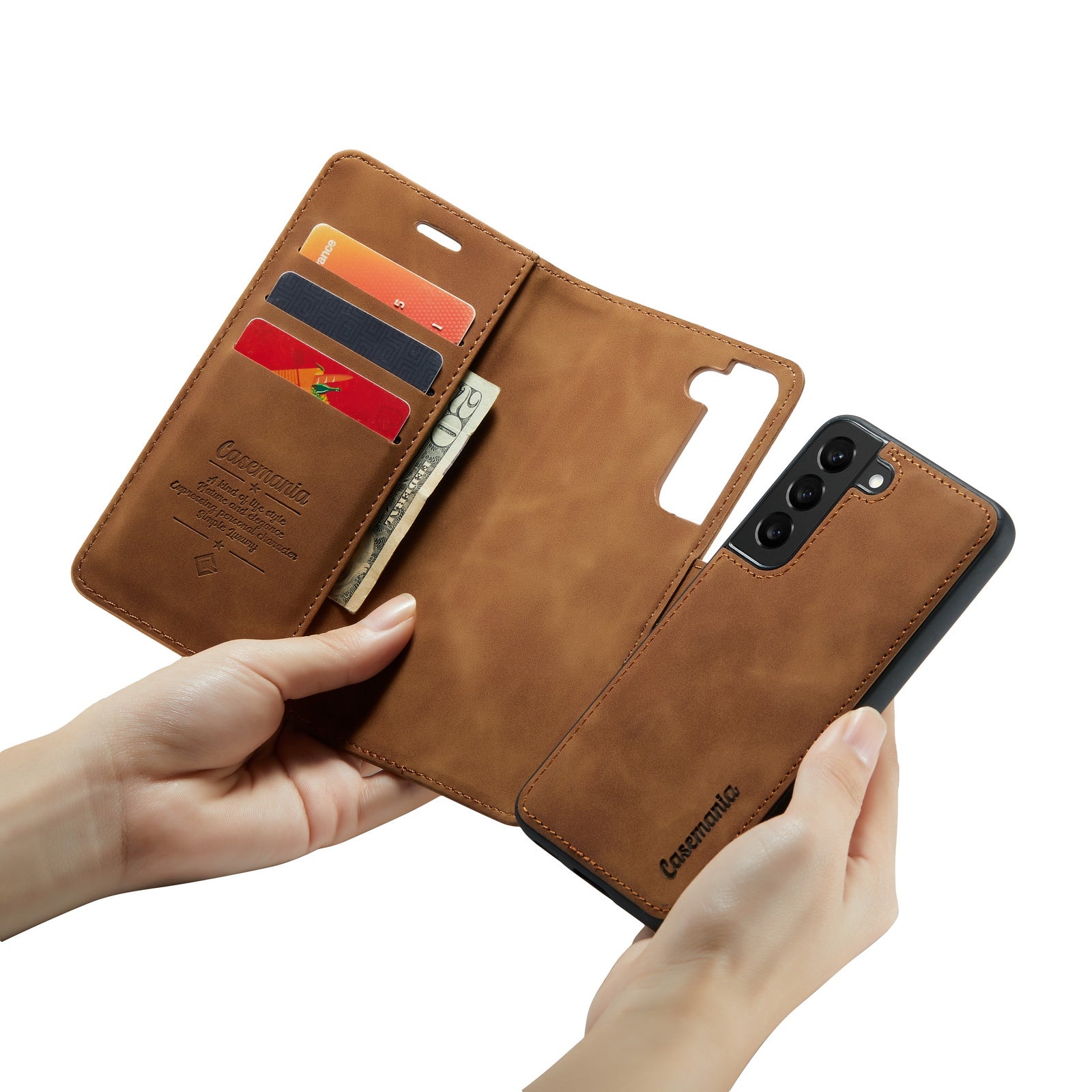 Snap Original | 2 in 1 Magnetic Book Case | Sienna Brown