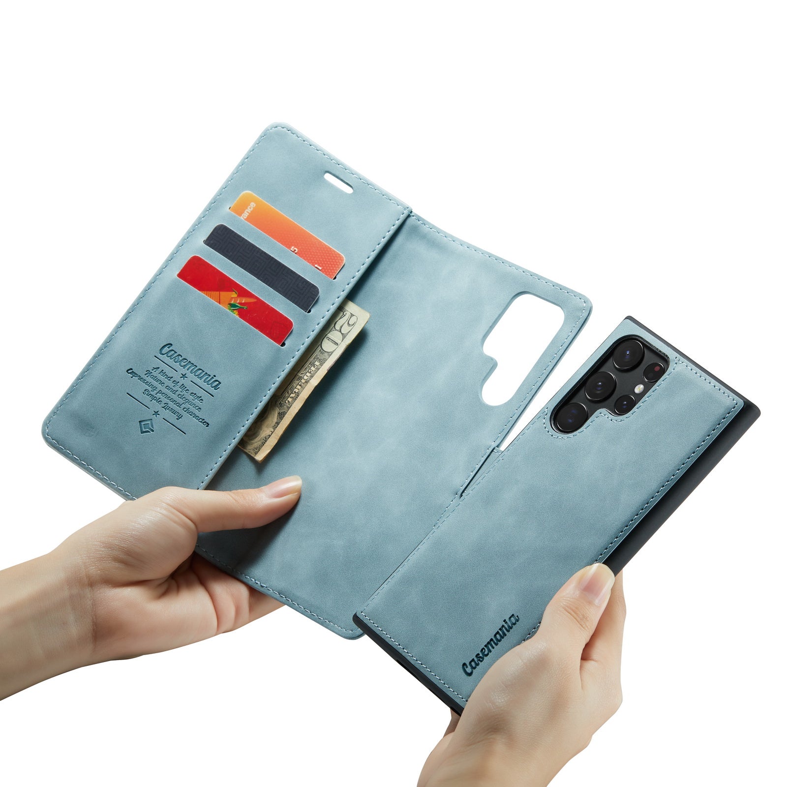 Snap Original | 2 in 1 Magnetic Book Case | Aqua Blue