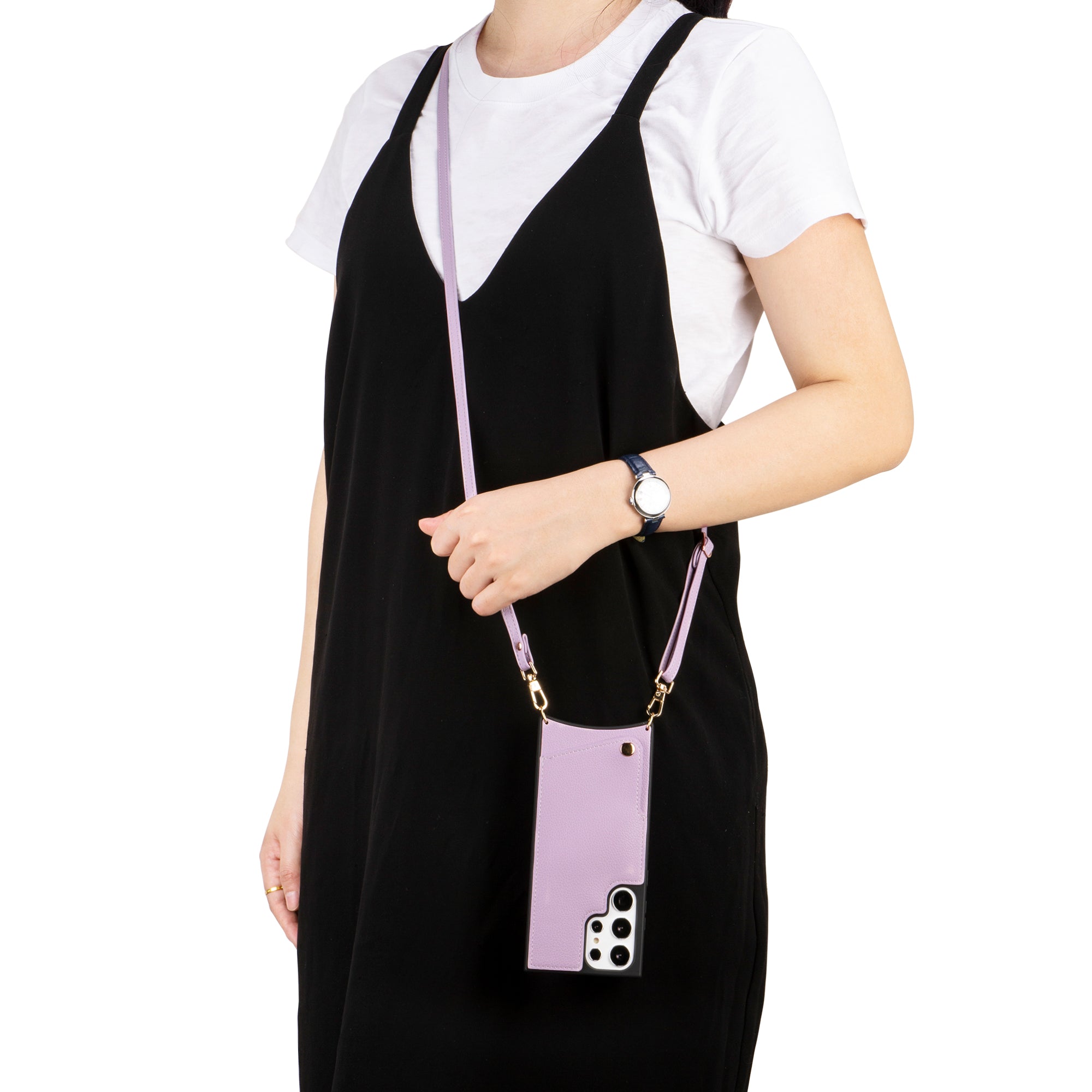 Lune | Sac à bandoulière avec fermeture éclair | Rose pâle