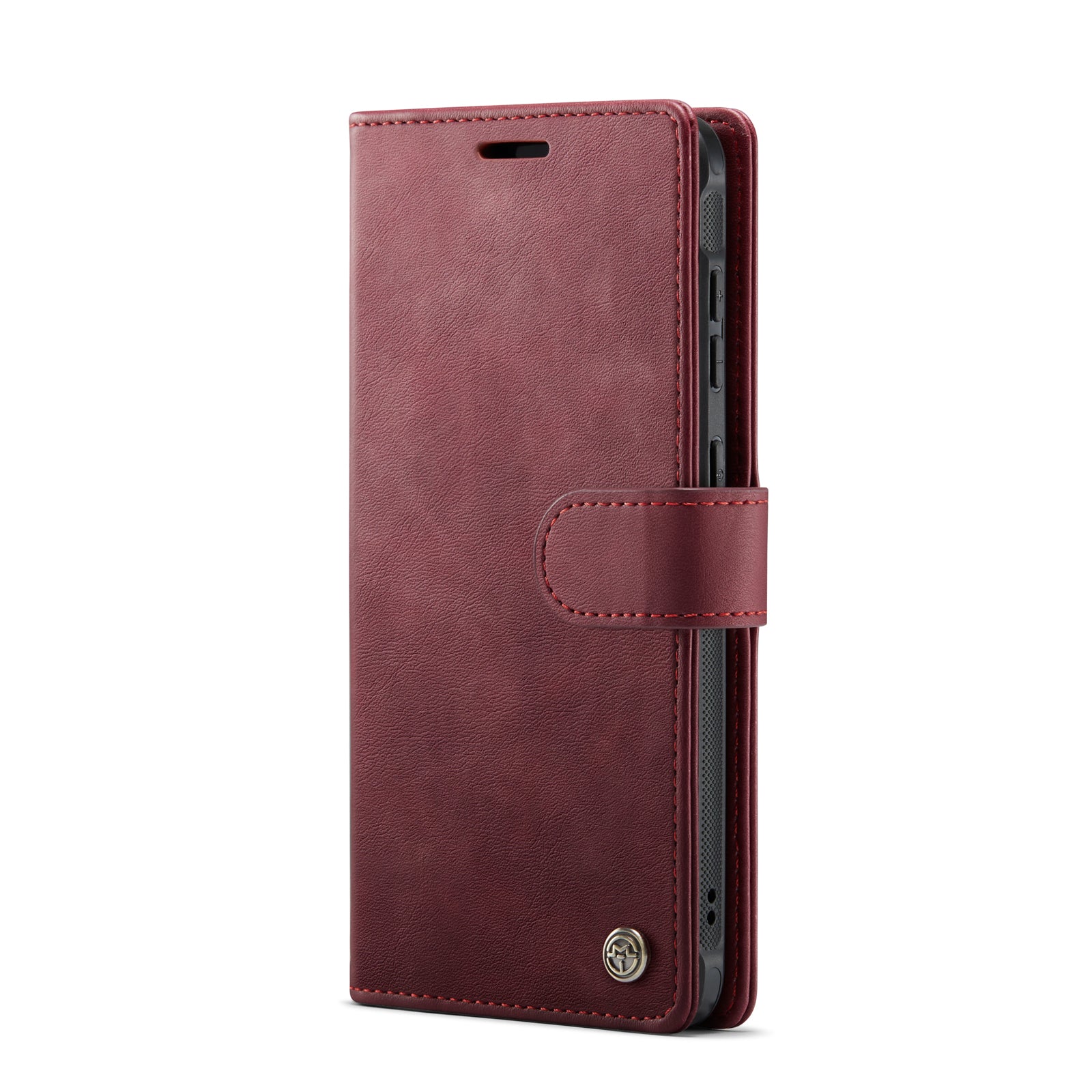 Snap Magnet+ | MagSafe‑Compatibel Luxe 2-in‑1 Bookcase | Burgundy Red