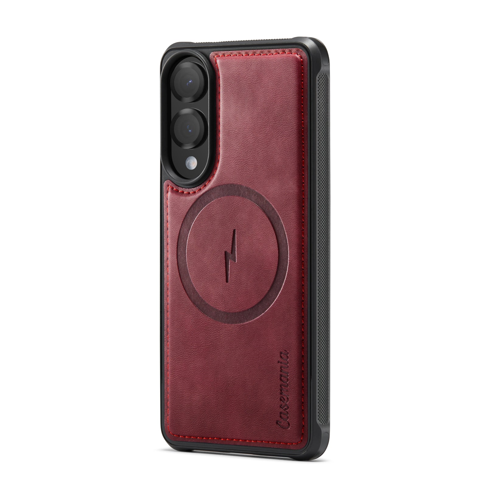 Snap Magnet+ | MagSafe‑Compatibel Luxe 2-in‑1 Bookcase | Burgundy Red