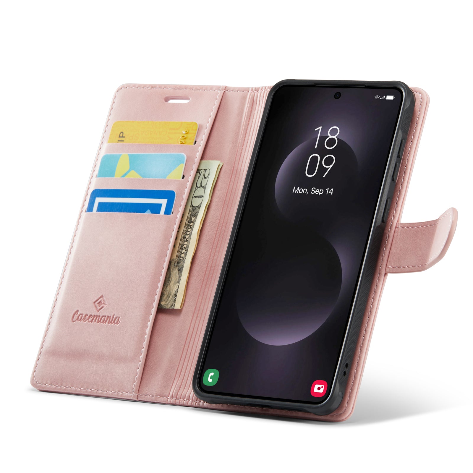 Snap Magnet+ | MagSafe‑Compatibel Luxe 2-in‑1 Bookcase | Pale Pink