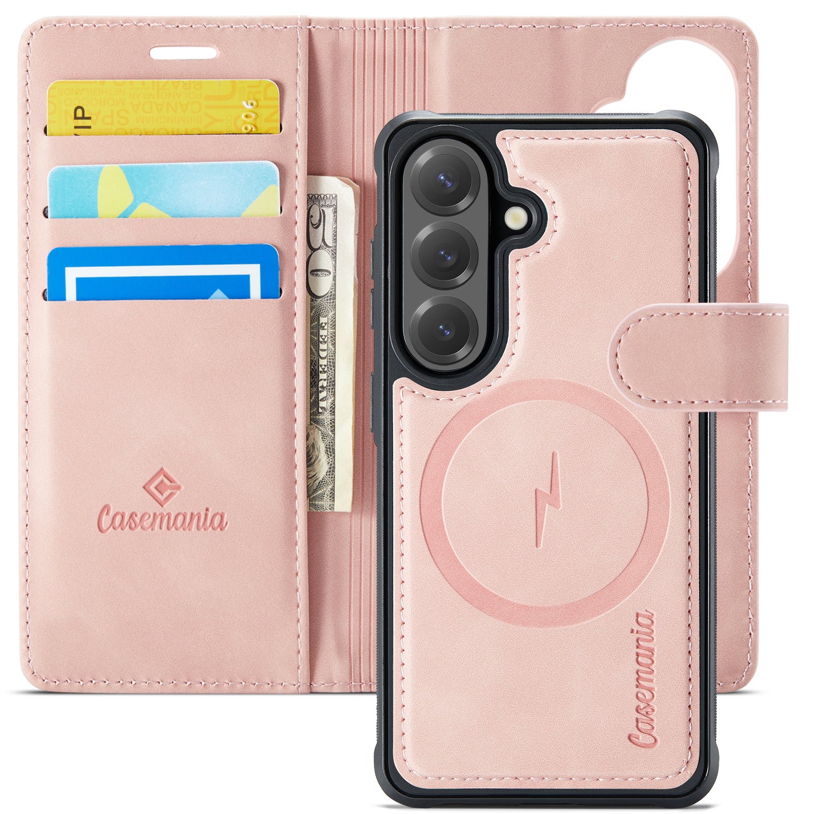 Snap Magnet | MagSafe-Compatibel 2-in-1 Bookcase | Pale Pink