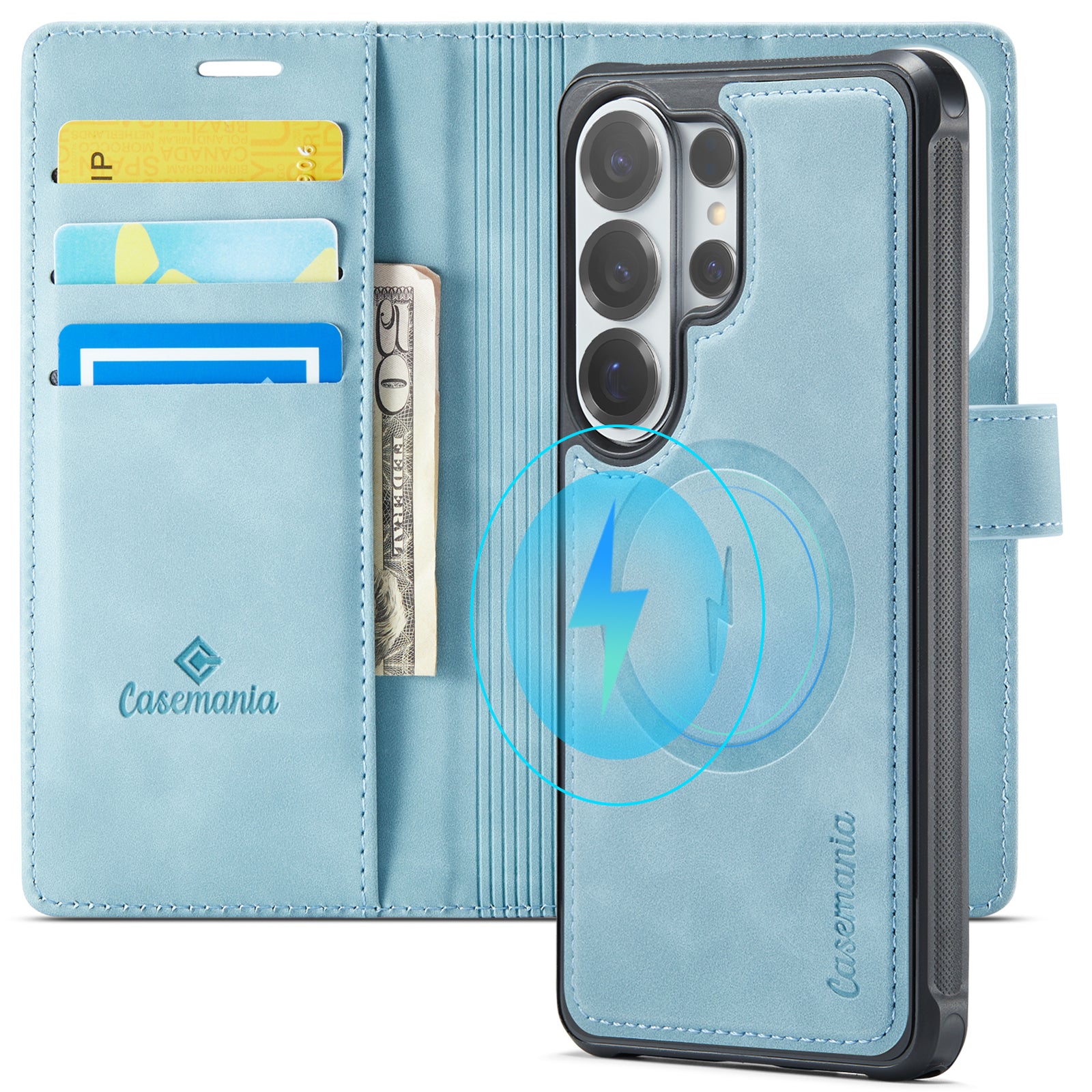 Snap Magnet | MagSafe-Compatibel 2-in-1 Bookcase | Aqua Blue