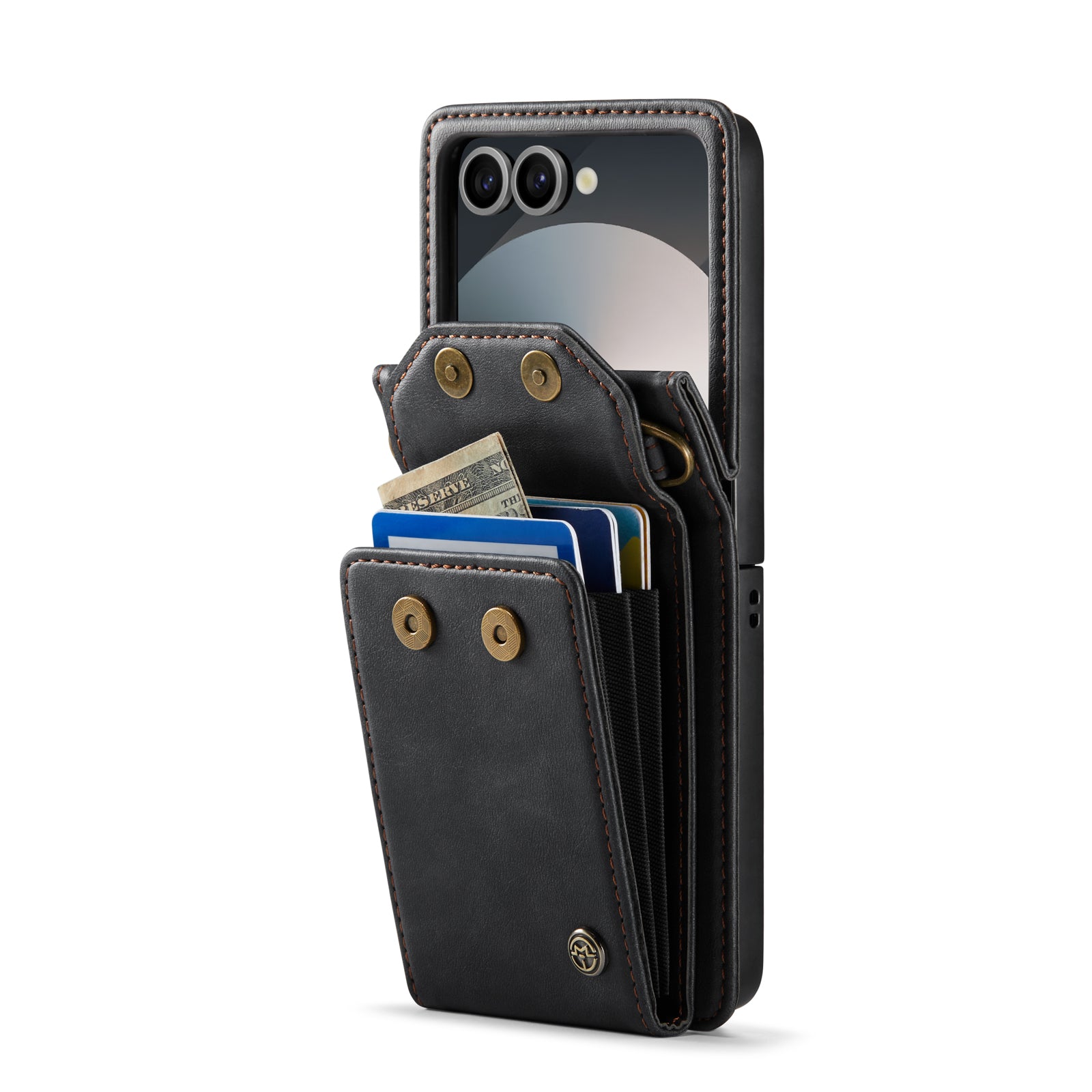 Folia | Z Flip Draagbaar Wallet Case | Charcoal Gray