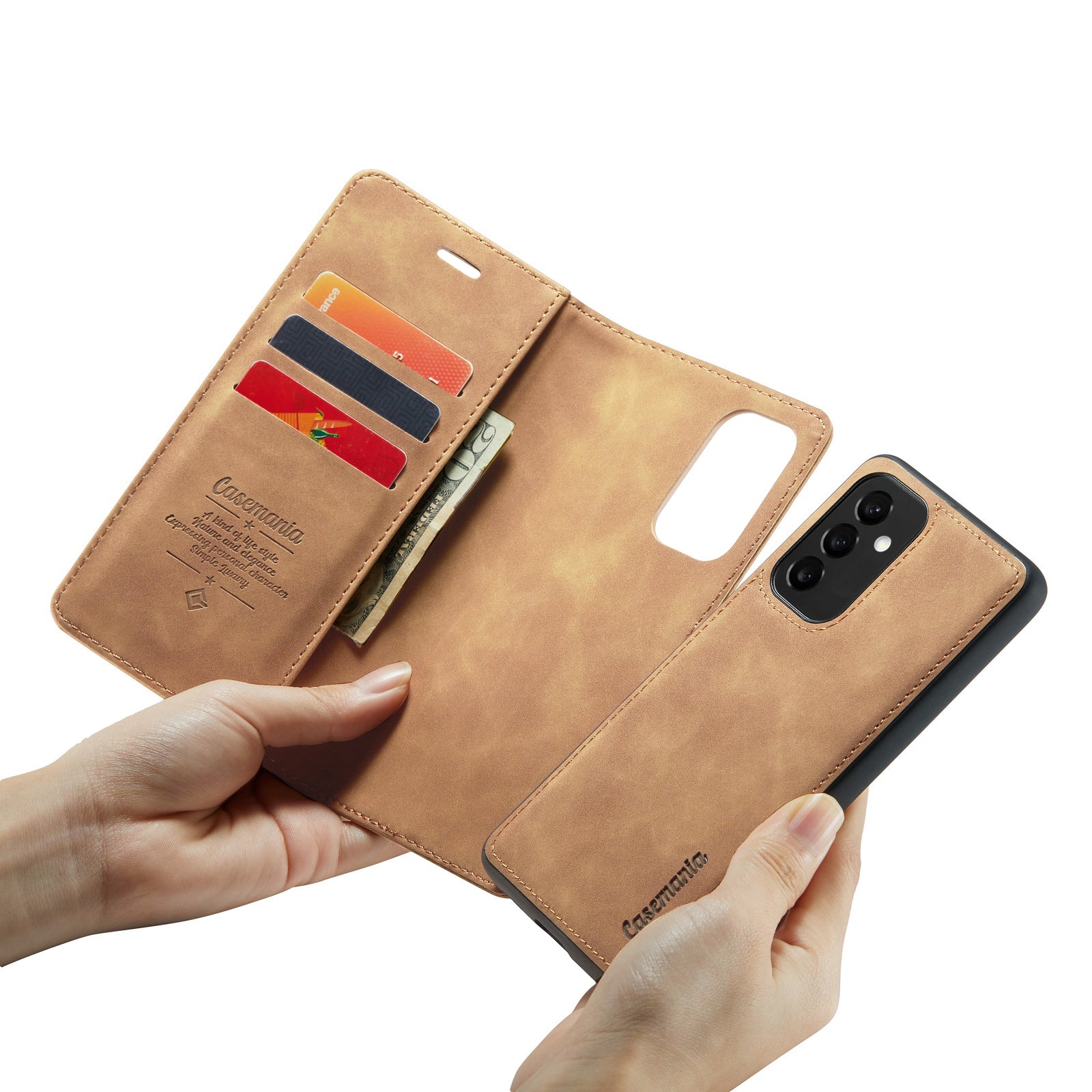 Snap Original | 2 in 1 Magnetic Book Case | Sienna Brown