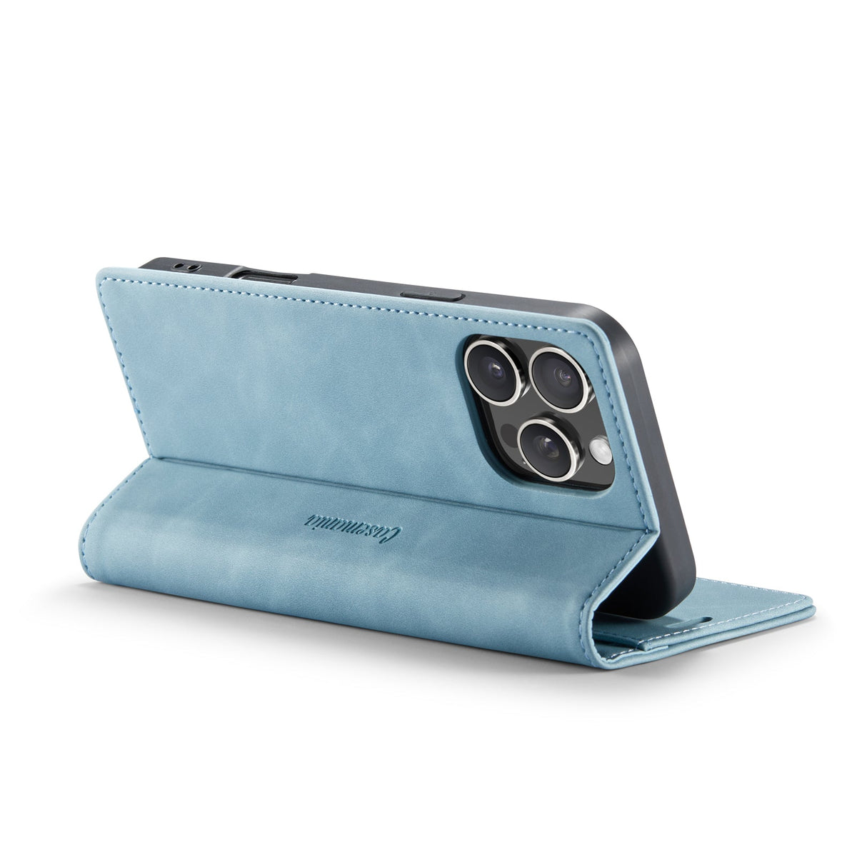 Apple iPhone 16 Pro Max Case - Aqua Blue - Slim Wallet Case
