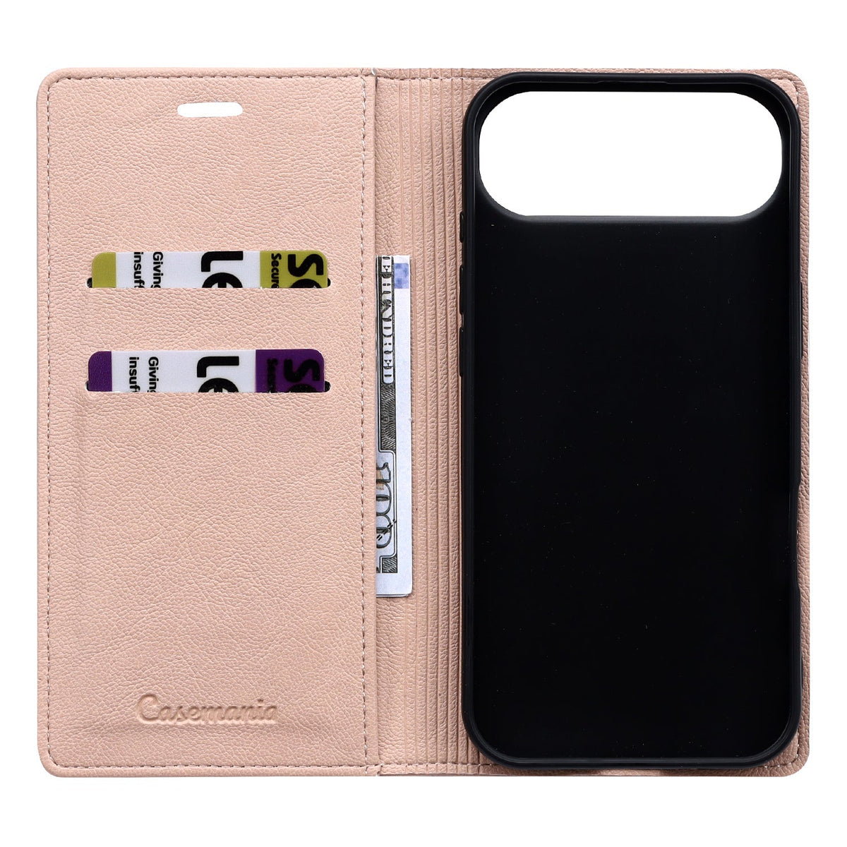 Apple iPhone Air Hülle - Pale Pink - Schlankes Lederoptik-Backcover
