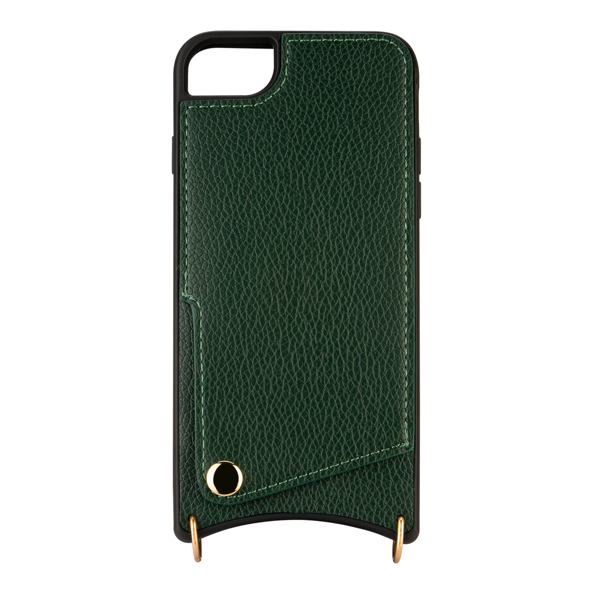 Apple iPhone SE (2022) Case - Green - Back Cover with Wrist Band and Phone Band