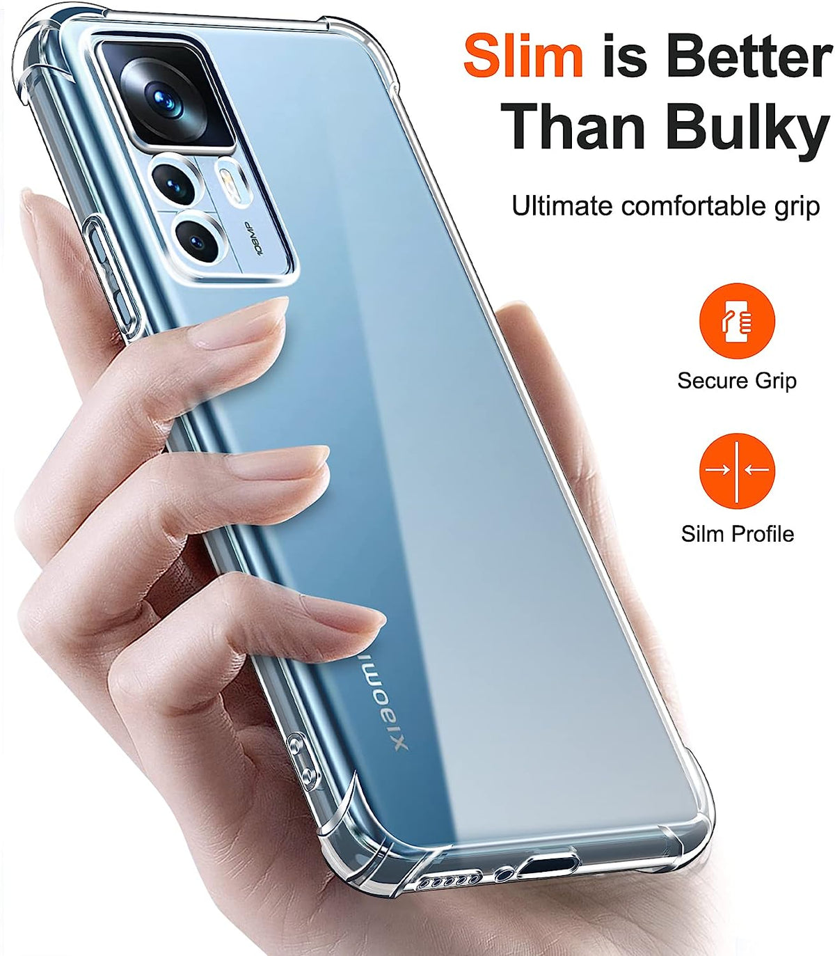 Xiaomi 12T Hoesje - Transparant - Anti-Shock Hybrid Back Cover