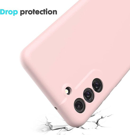 Samsung Galaxy S21 FE Hoesje - Roze - Siliconen Back Cover