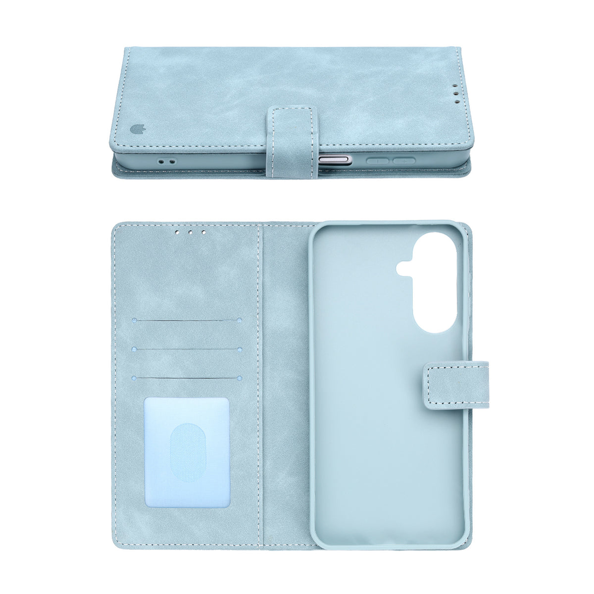 Samsung Galaxy A27 Hoesje - Aqua Blue - Portemonnee Bookcase