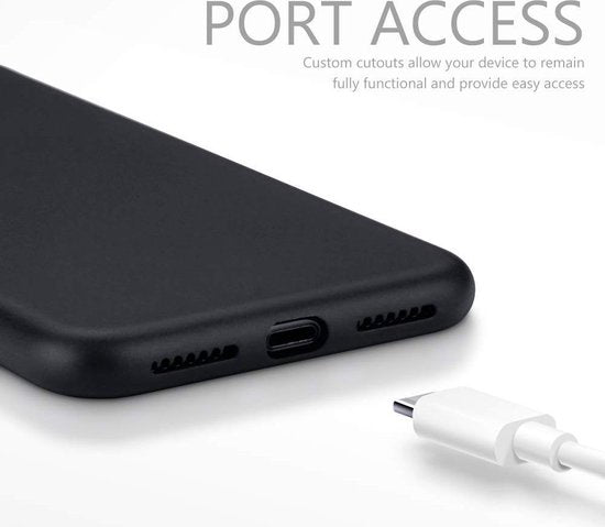 Apple iPhone X/10 Case - Black - Silicone Back Cover