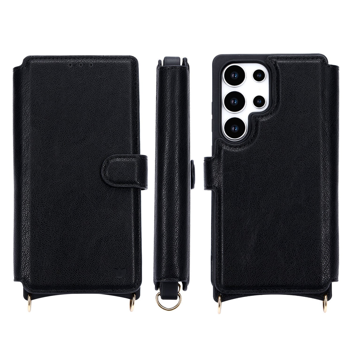 Samsung Galaxy S25 Ultra Case - Black - CM Amsterdam Back Cover with Phone Strap
