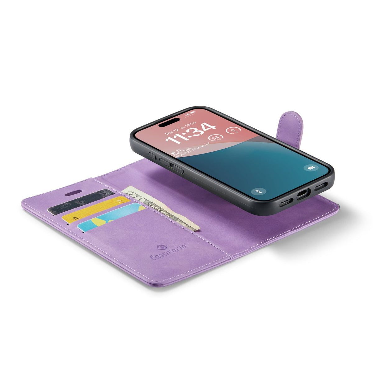 Apple iPhone 16 Case - Bright Lila - 2-in-1 Wallet Case
