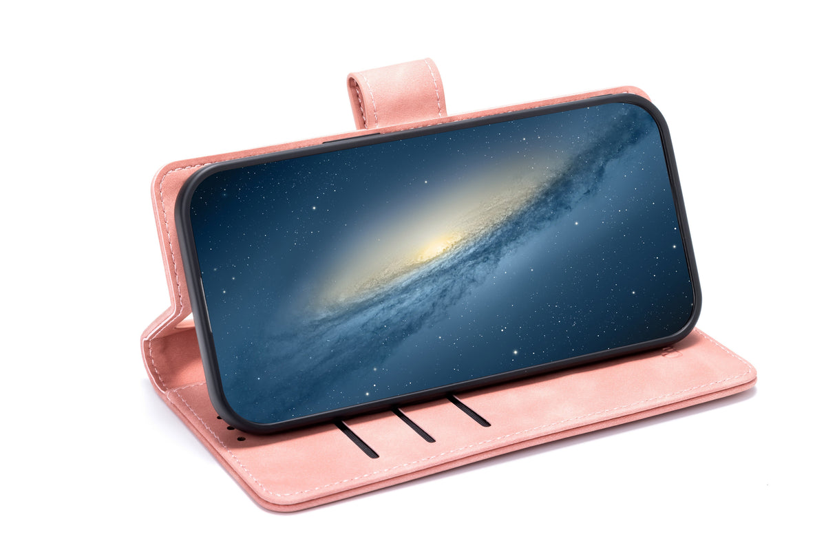 Apple iPhone Air Hülle - Salmon Pink - 2-in-1 MagSafe-Klapphülle mit Kartenfach