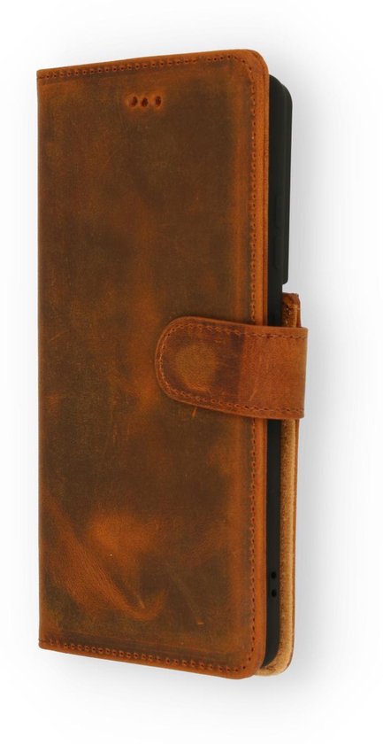 Samsung Galaxy S21 Ultra Case - Brown - Genuine Leather Wallet Case