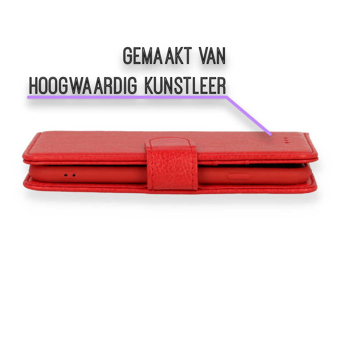 Oppo A52 & Oppo A72 Case - Red - Luxury Wallet Case