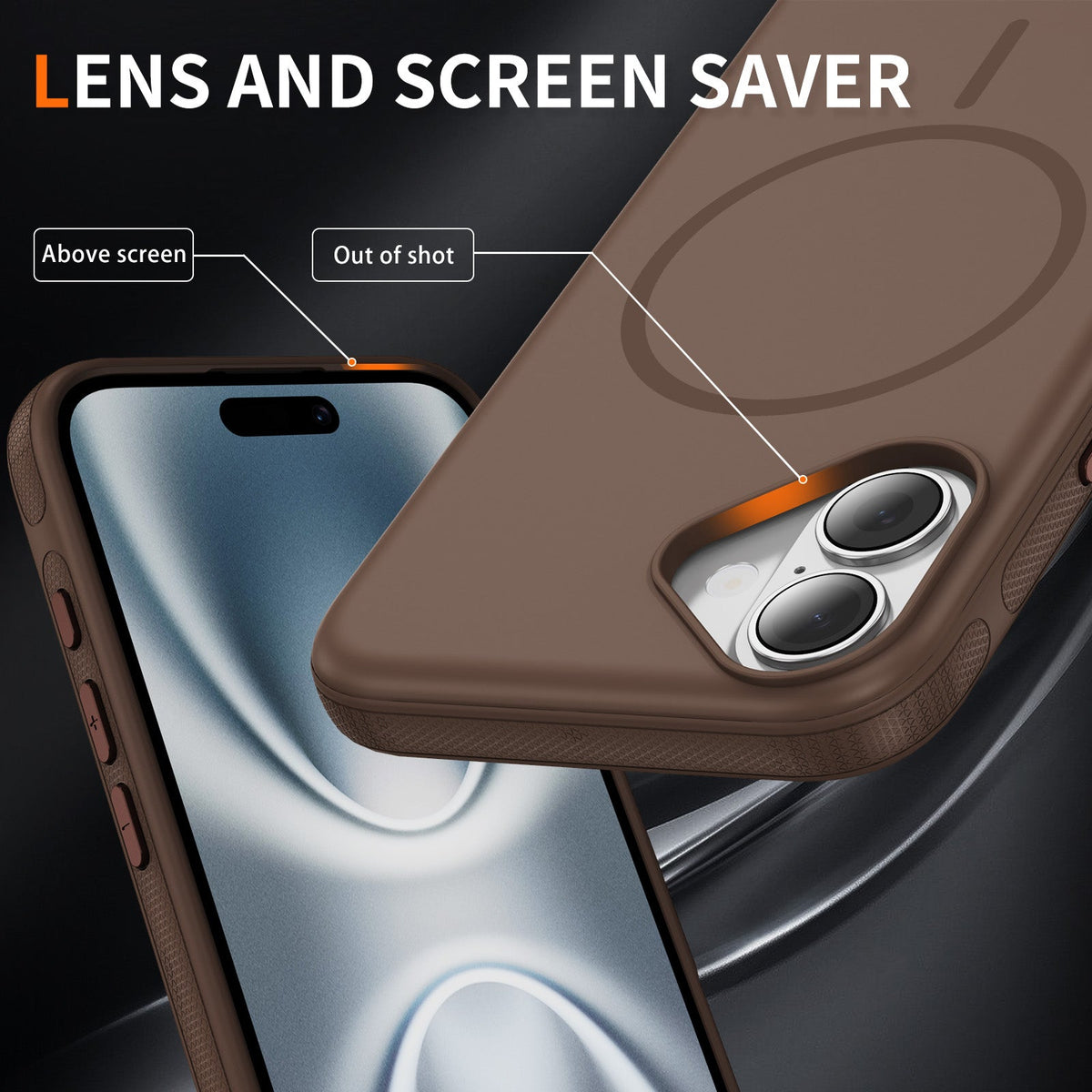 Apple iPhone 17 Hülle - Braun - Weiches Silikon MagSafe Backcover