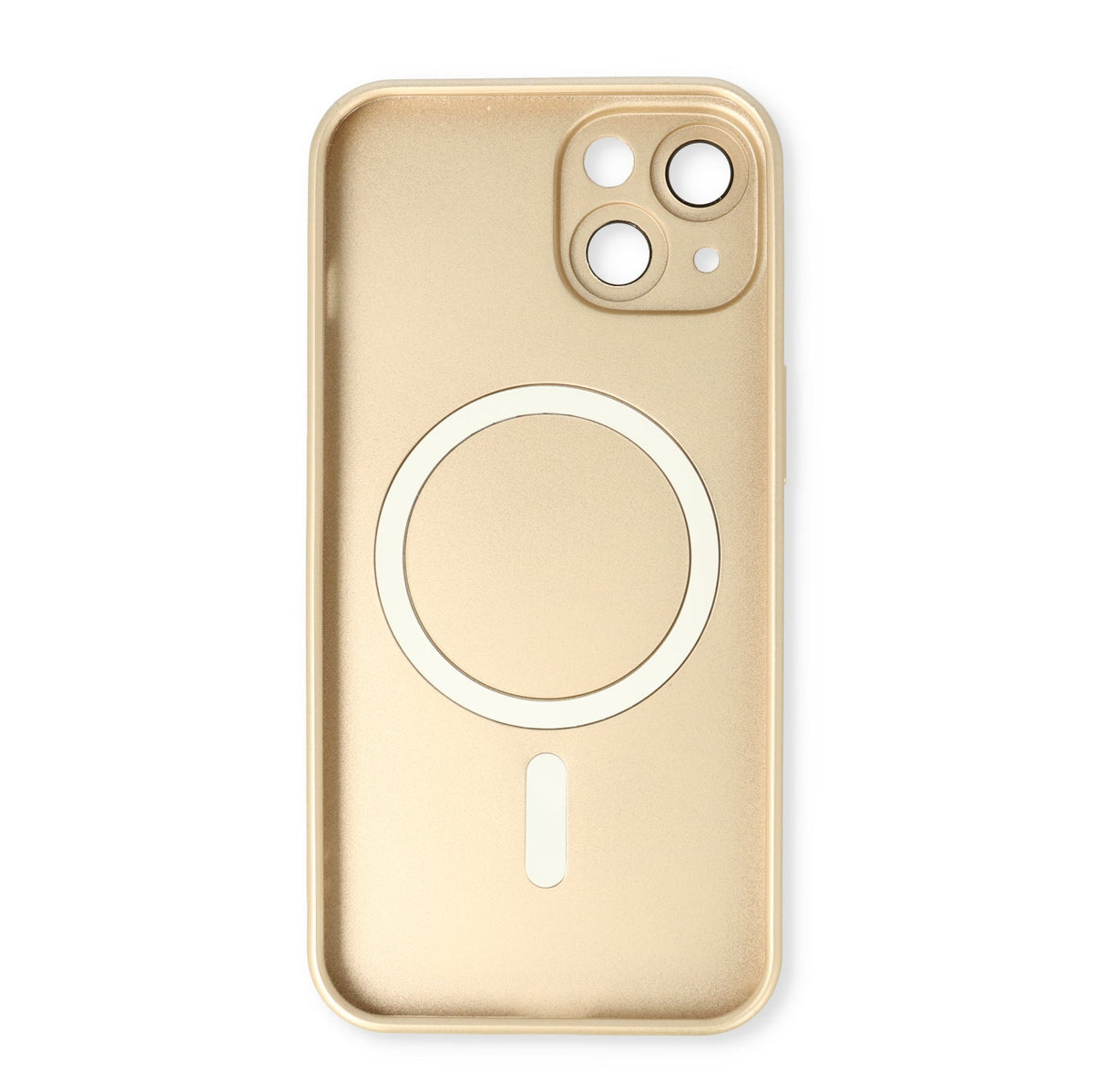 iPhone 14 Hoesje - Goud - Matte Siliconen MagSafe Back Cover
